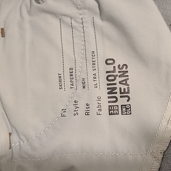 Uniqlo high rise tapered skinny jeans - 26 - Picture 5 of 9